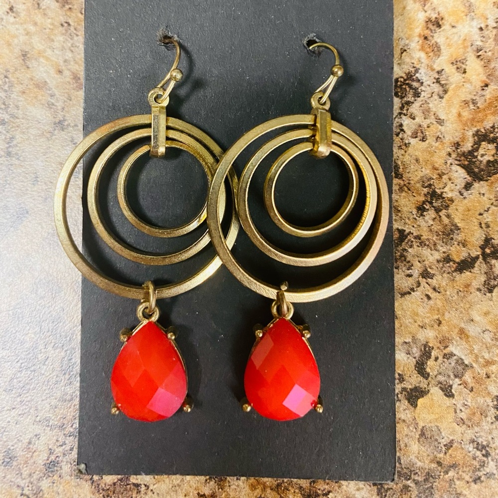 Red Gold earrings